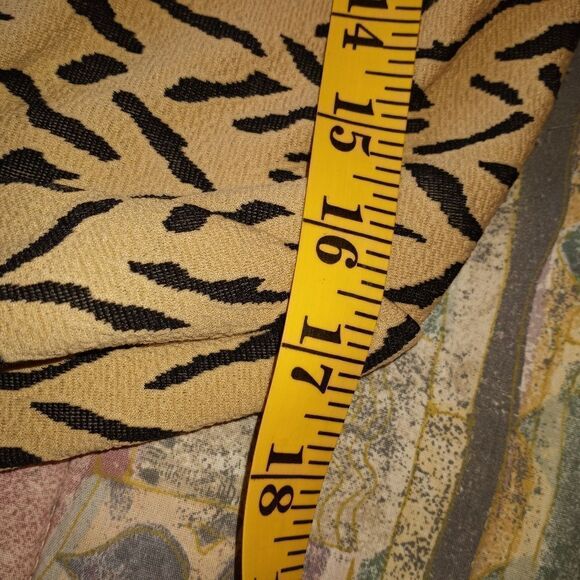 Nabi L Full Zipper Tan Black Longsleeves Zipper on Sleeve Women's Top Sweater - Picture 8 of 11